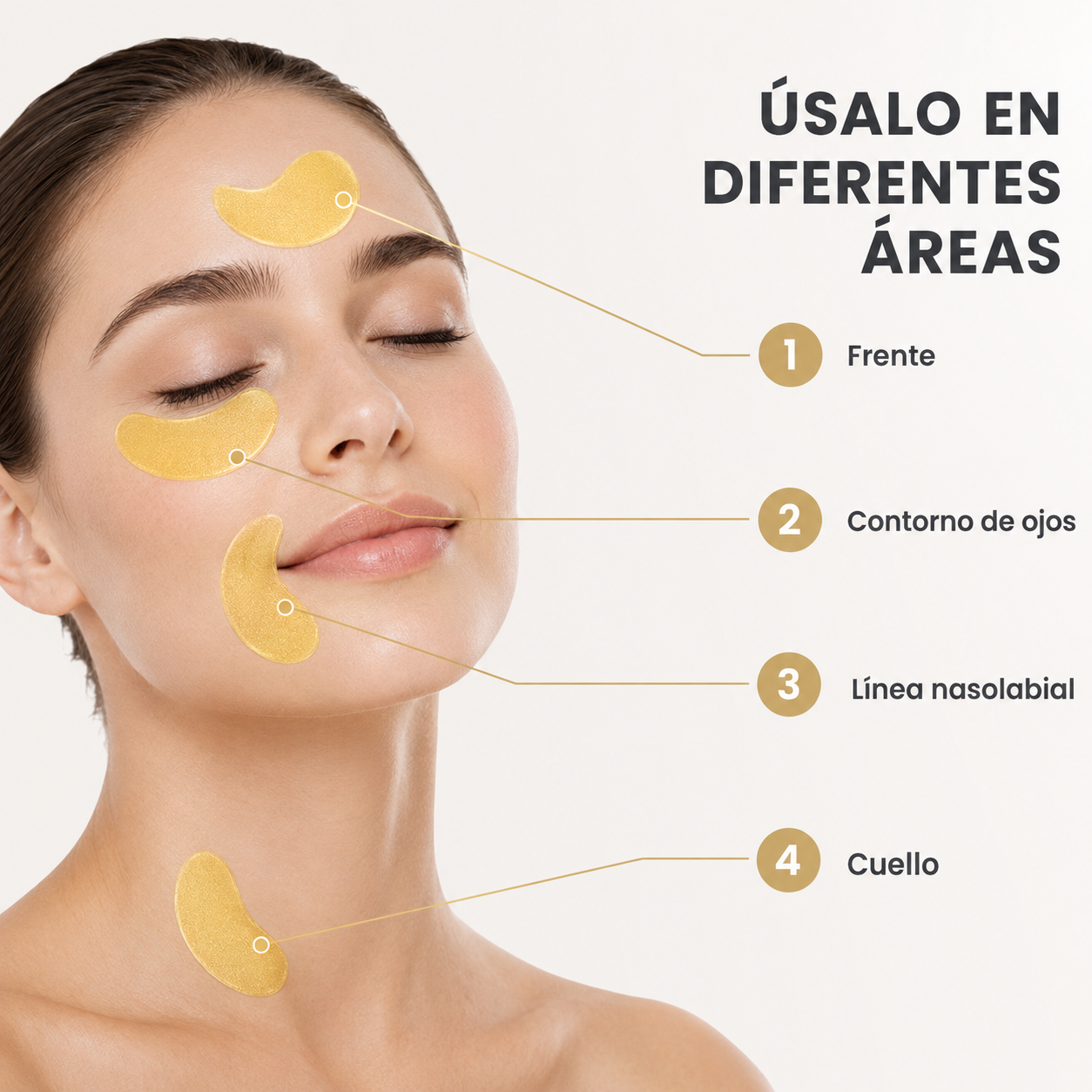 Parches para Ojos de Colágeno Hidrogel