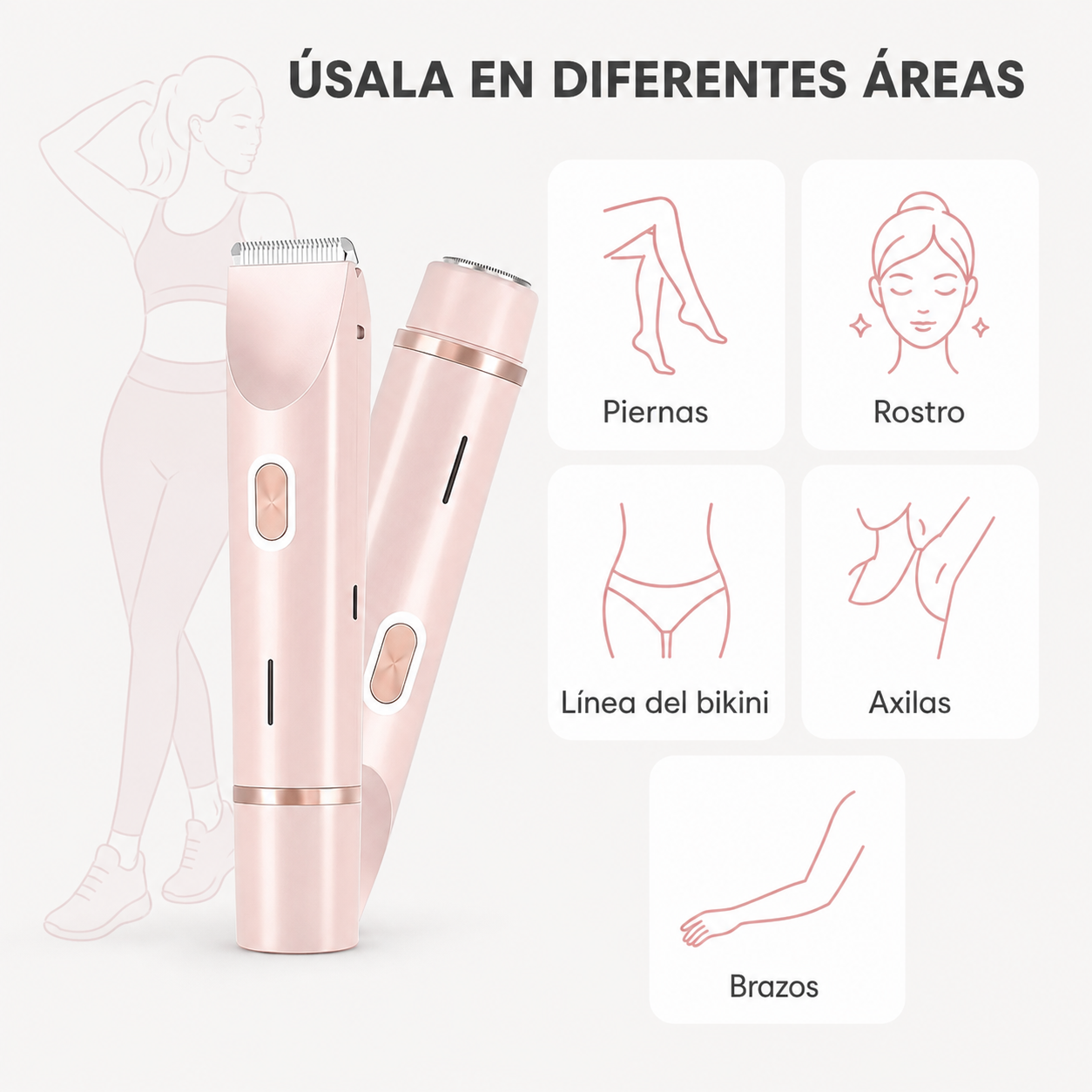 Depiladora 2 en 1 De Bikini Para Mujer Electrica